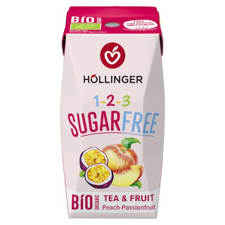Napój Brzoskwinia Marakuja bez Cukru BIO 200 ml - Hollinger - Ekochatk