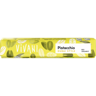 Baton Czekoladowy Pistacjowy w Stylu Dubajskim BIO 40 g - Vivani - Eko