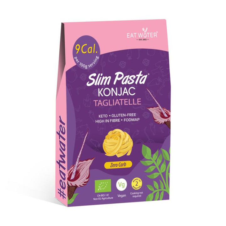 Makaron Konjac Tagliatelle Bezglutenowy BIO 200 g - Slim - Ekochatka