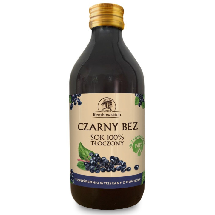 Sok z Czarnego Bzu NFC Tłoczony 250 ml - Rembowscy - Ekochatka