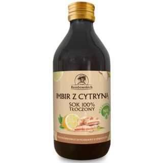 Sok Imbirowy z Cytryną NFC Tłoczony 250 ml - Rembowscy - Ekochatka