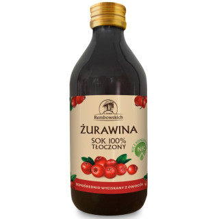 Sok z Żurawiny NFC Tłoczony 250 ml - Rembowscy - Ekochatka