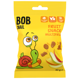Żelki Wieloowocowe bez Żelatyny Bezglutenowe 40 g - Bob Snail - Ekocha