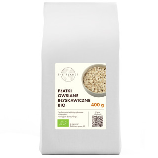Płatki Owsiane Błyskawiczne BIO 400 g - The Planet - Ekochatka