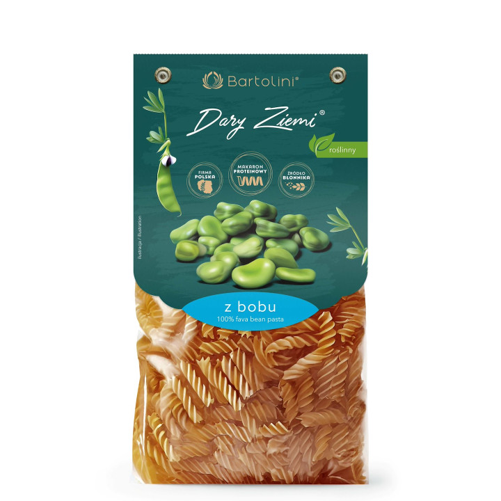 Makaron Proteinowy z Bobu Świderki 250 g - Bartolini - Ekochatka