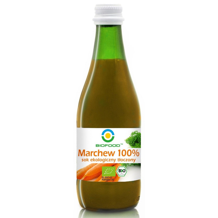 Sok z Marchwi NFC Bezglutenowy BIO 300 ml - Biofood - Ekochatka