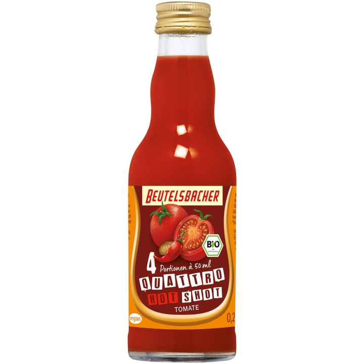 Shot Pomidorowy Pikantny BIO 200 ml - Beutelsbacher - Ekochatka