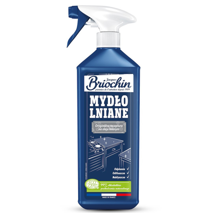 Mydło Lniane w Sprayu do Czyszczenia Powierzchni 750 ml - Briochin - E