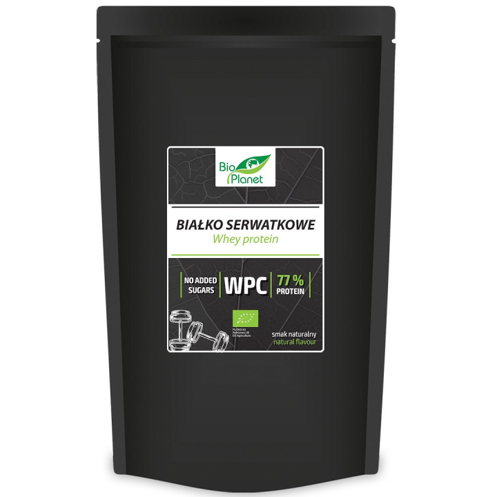 Białko Serwatkowe Naturalne WPC 77 BIO 500 g - Bio Planet - Ekochatka