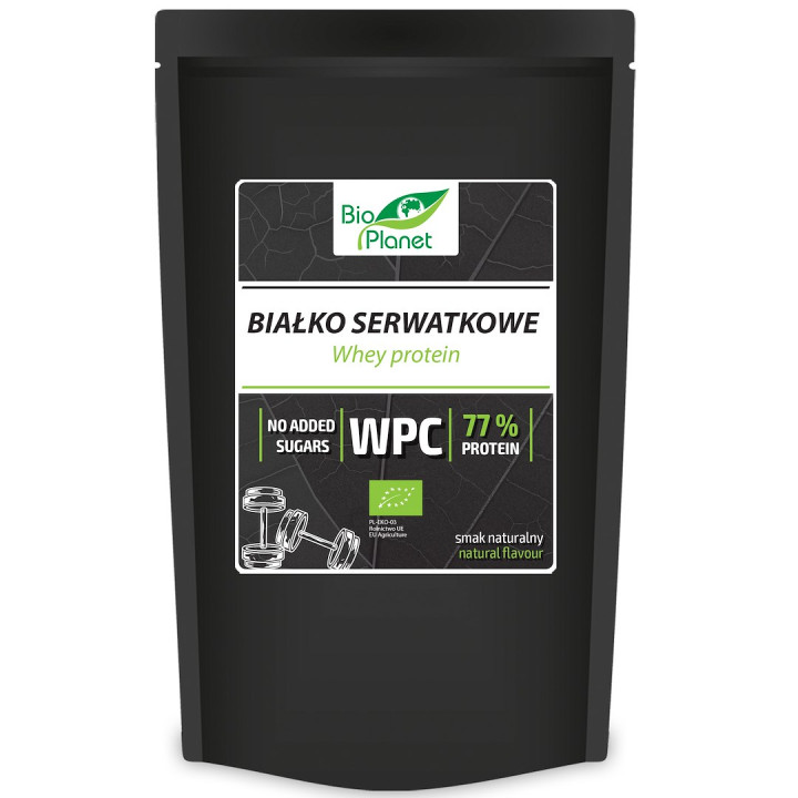 Białko Serwatkowe Naturalne WPC 77 BIO 150 g - Bio Planet - Ekochatka