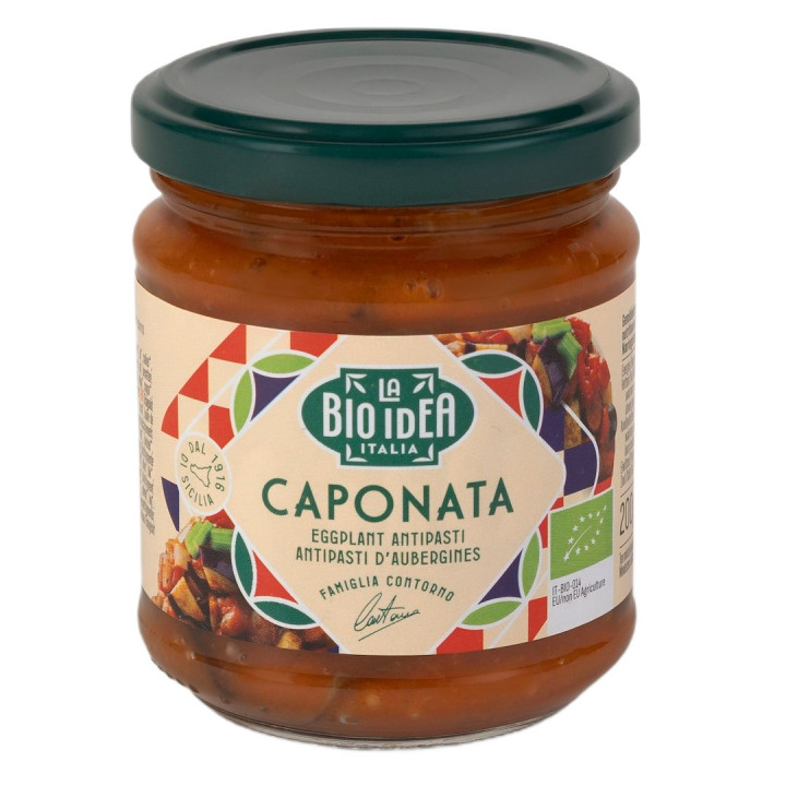 Caponata z Bakłażana BIO 200 g - La Bio Idea - Ekochatka