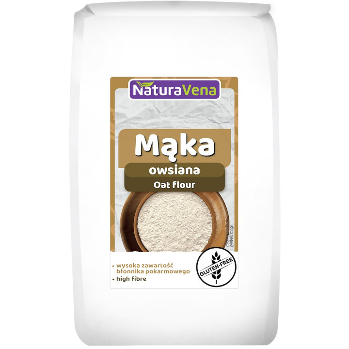 Mąka Owsiana Bezglutenowa 400 g - Naturavena - Ekochatka