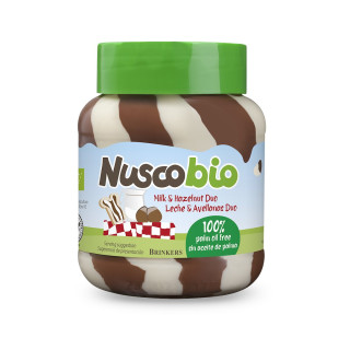 Krem Duo Orzechowo-Kakaowo-Mleczny BIO 400 g - Nuscobio - Ekochatka