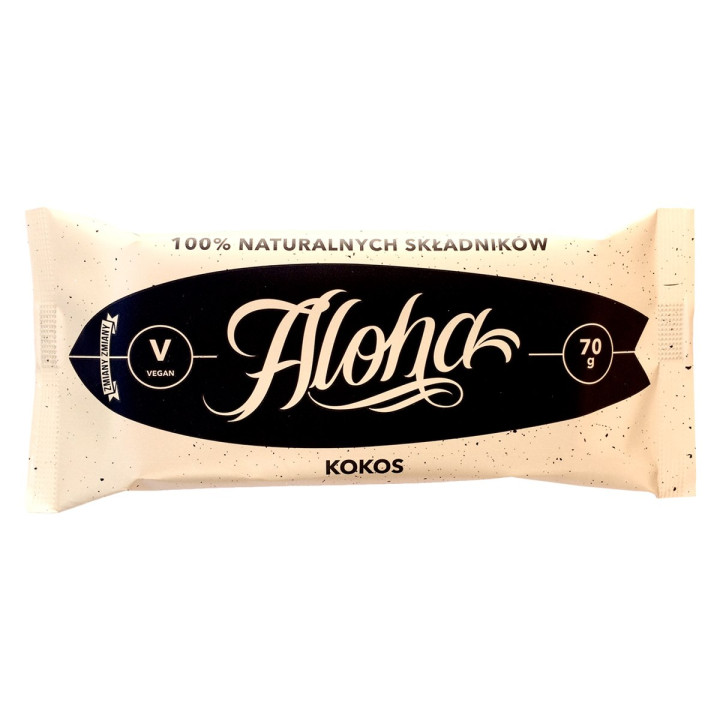 Baton Bakaliowy z Kokosem Aloha Bezglutenowy 70 g - Zmiany Zmiany - Ek