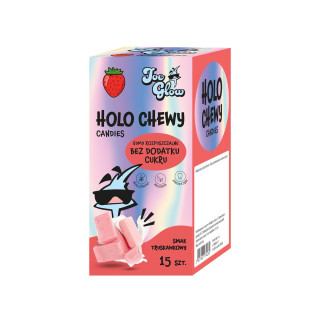 Gumy Rozpuszczalne Truskawkowe bez Cukru Bezglutenowe 90 g - Joe Glow 