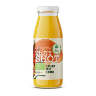 Shot Złoty na Odporność Kurkuma Imbir Rokitnik BIO 250 ml - Dary Natur