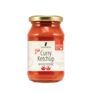Ketchup Curry Bezglutenowy BIO 250 ml - Sanchon - Ekochatka