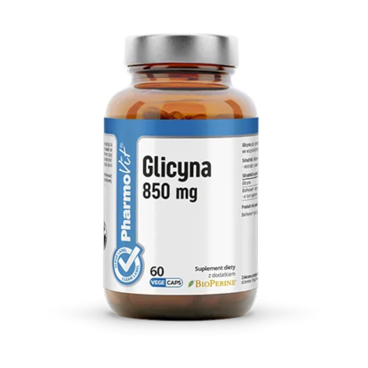 Glicyna 850 mg Bezglutenowa 60 Kapsułek - Pharmovit - Ekochatka