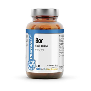 Kwas Borowy 3 mg Bezglutenowy 60 Kapsułek - Pharmovit - Ekochatka