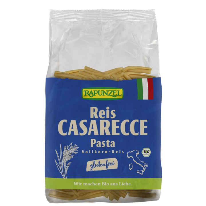 Makaron Ryżowy Razowy Casarecce Bezglutenowy BIO 250 g - Rapunzel - Ek