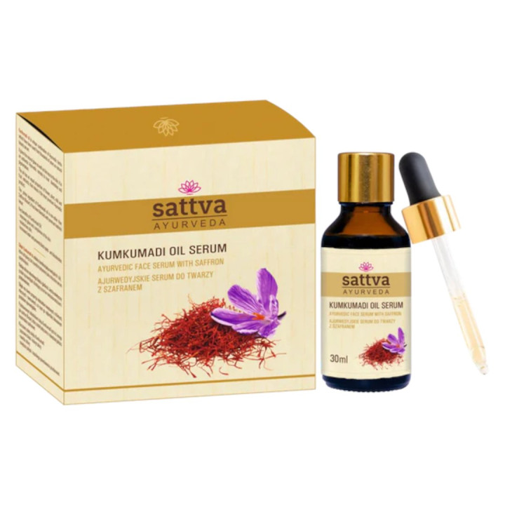 Serum do Twarzy Kumkumadi z Szafranem 30 ml - Sattva - Ekochatka