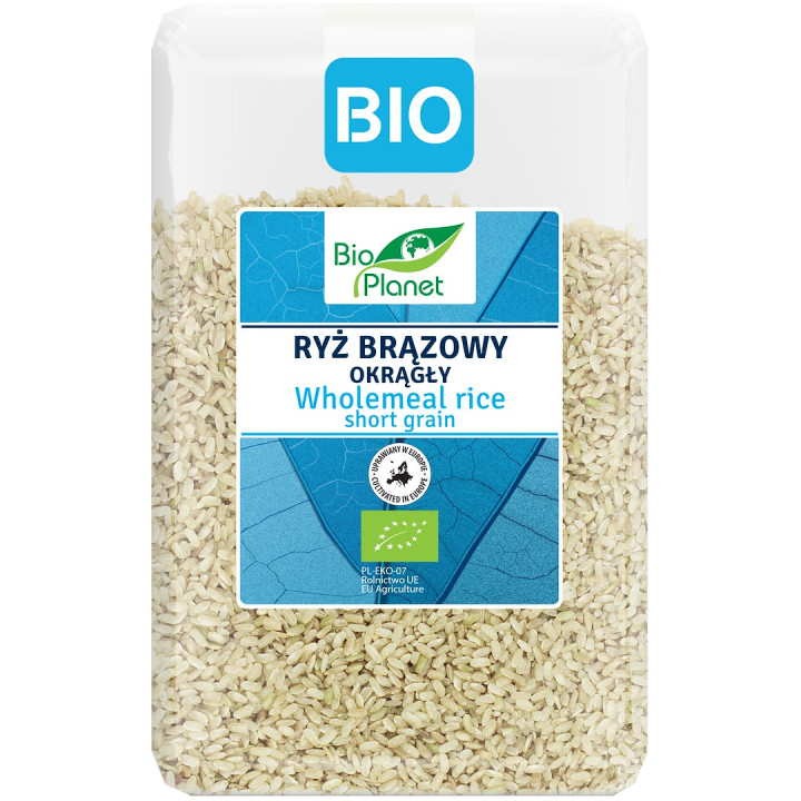 Ryż Brązowy Długoziarnisty Bezglutenowy BIO 2 kg - Bio Planet - Ekocha