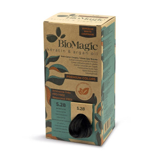 Farba do Włosów Popielato Perłowy Jasny Brąz 5.28 170 ml - Biomagic - 
