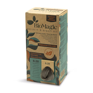 Farba do Włosów Popielato Perłowy Jasny Blond 8.28 170 ml - Biomagic -