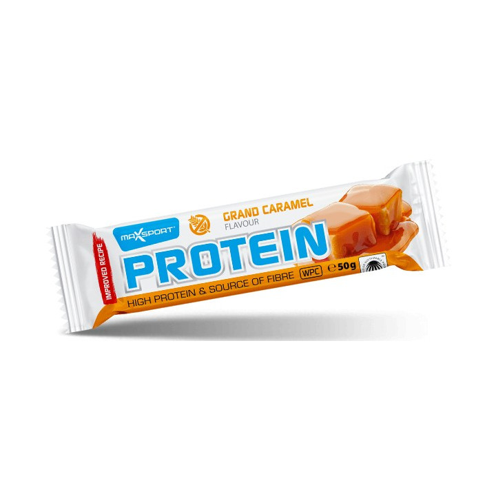 Baton Proteinowy Karmelowy w Polewie Kakaowej Bezglutenowy 50 g - Maxs
