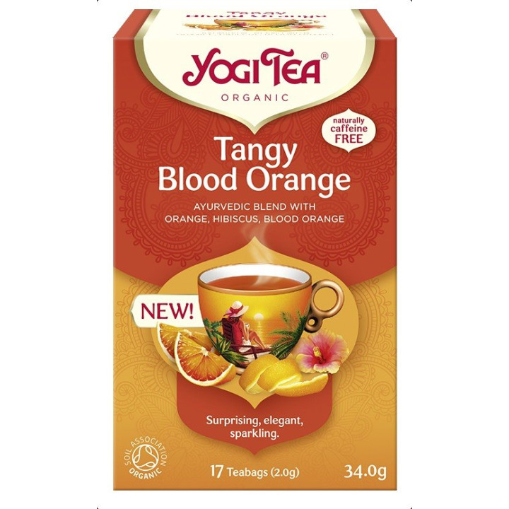 Herbatka Orzeźwiająca Czerwona Pomarańcza BIO 34 g - Yogi Tea - Ekocha