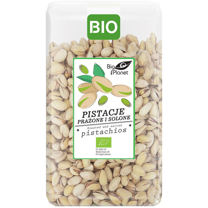 Pistacje Prażone i Solone BIO 700 g - Bio Planet - Ekochatka