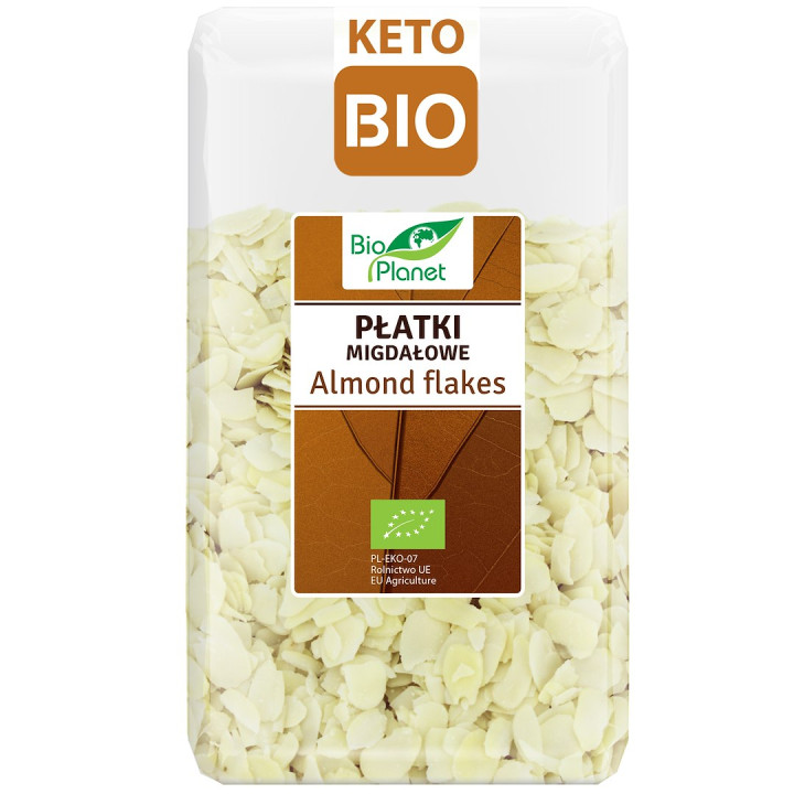 Platki Migdalowe BIO 600 g - Bio Planet - Ekochatka