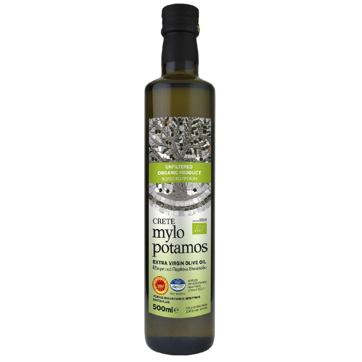 Oliwa z Oliwek Extra Virgin Niefiltrowana PDO Kreta BIO 500 ml - Mylop