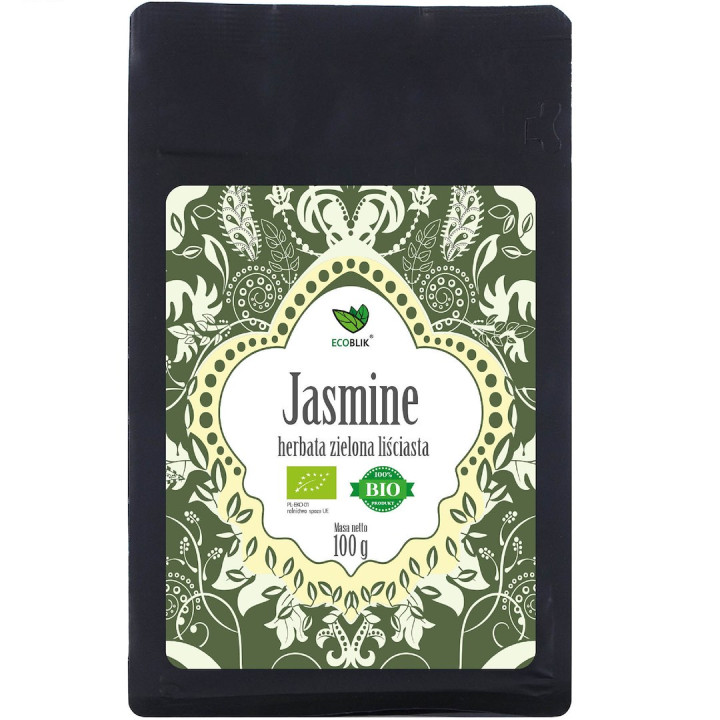 Herbata Zielona Liściasta Jaśminowa BIO 100 g - Ecoblik - Ekochatka