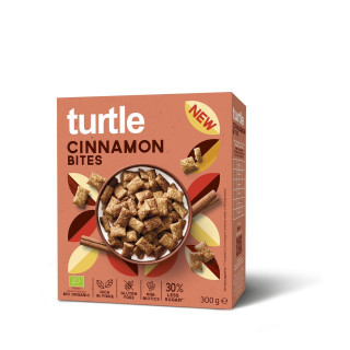 Poduszki Zbożowe Cynamonowe Bezglutenowe BIO 300 g - Turtle - Ekochatk