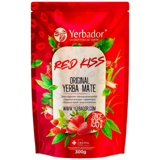 Yerba Mate Red Kiss Truskawkowa z Witaminami 300 g - Yerbador - Ekocha