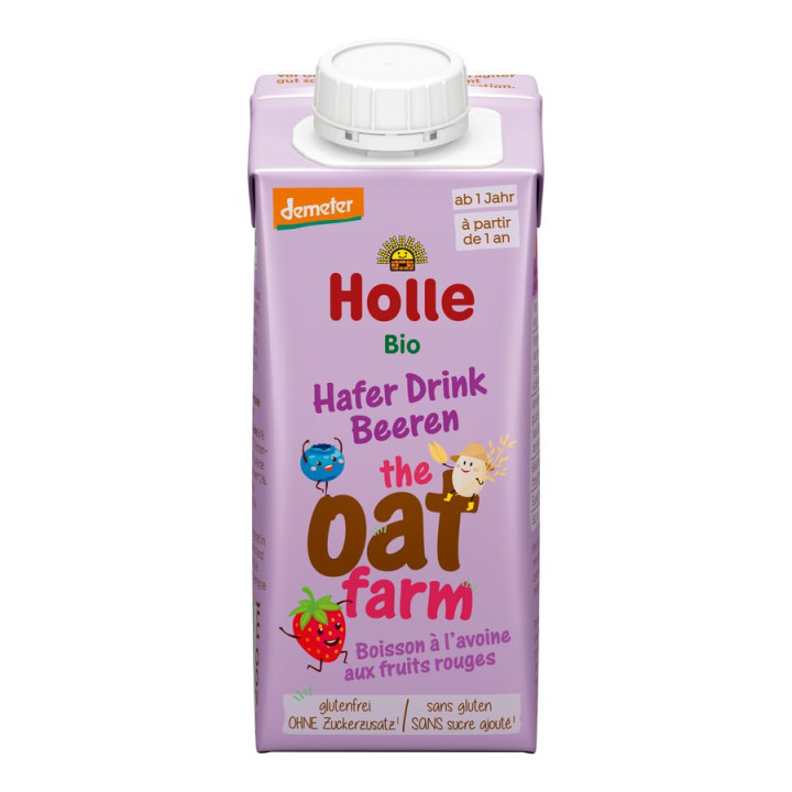 Napój Owsiany Truskawka Jagoda Banan od 1 Roku Bezglutenowy BIO 200 ml