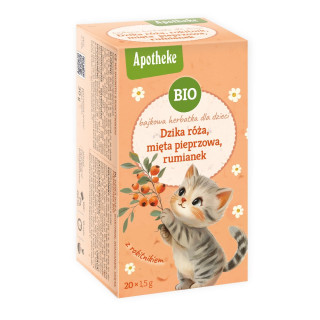 Herbatka Bajkowa dla Dzieci Dzika Róża Mięta Rumianek i Rokitnik BIO 3