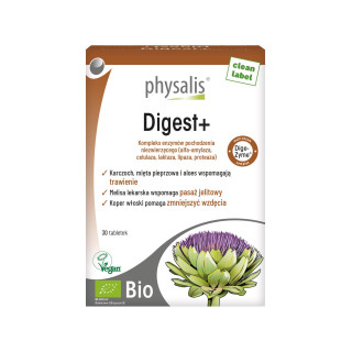 Wsparcie Trawienia Digest+ BIO 30 Tabletek - Physalis - Ekochatka