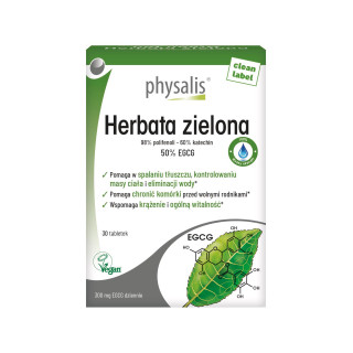 Ekstrakt z Zielonej Herbaty EGCG 30 Tabletek - Physalis - Ekochatka