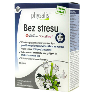 Redukcja Stresu No Stress 30 Tabletek - Physalis - Ekochatka