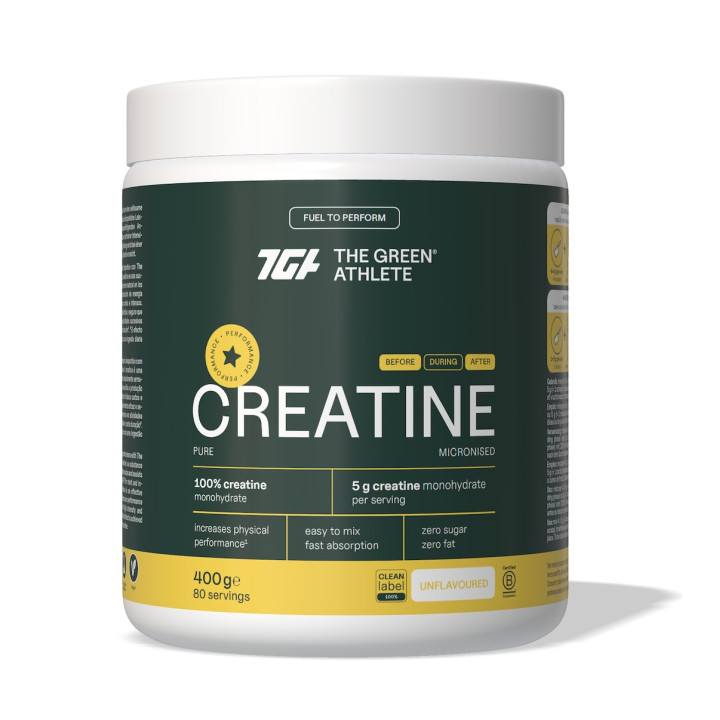 Kreatyna Monohydrat Bezglutenowa 400 g - The Green Athlete - Ekochatka