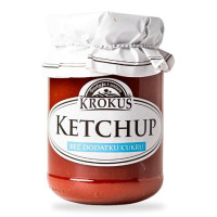 Ketchup bez Dodatku Cukrów Bezglutenowy 180 g - Krokus