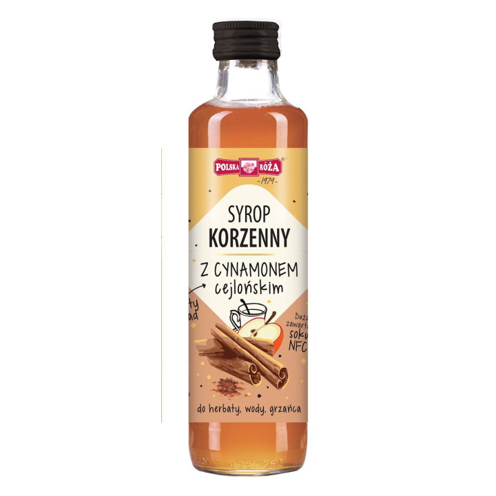 Syrop Korzenny z Cynamonem Cejlońskim 250 ml - Polska Róża - Ekochatka