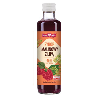 Syrop Malinowy z Lipą 250 ml - Polska Róża - Ekochatka