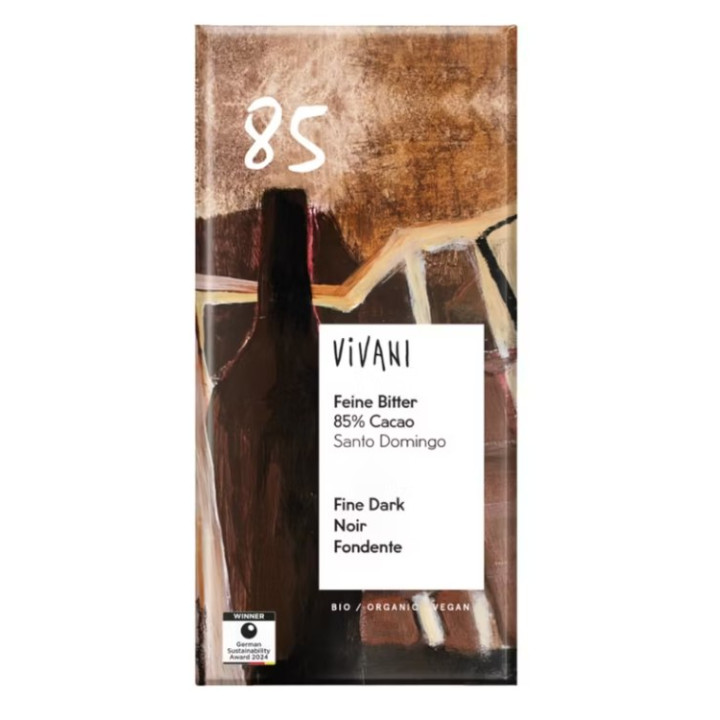 Czekolada Gorzka 85% Kakao BIO 80 g - Vivani - Ekochatka