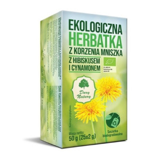 Herbatka z Korzenia Mniszka z Hibiskusem i Cynamonem BIO 50 g - Dary N