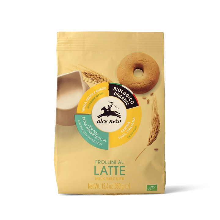 Ciastka Mleczne BIO 350 g - Alce Nero - Ekochatka