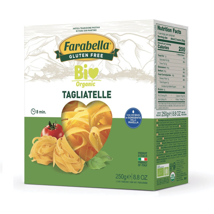 Makaron Tagliatelle Kukurydziano-Ryżowy Bezglutenowy BIO 250 g - Farab