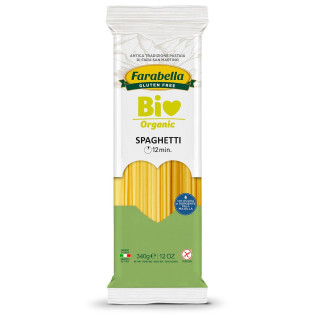 Makaron Kukurydziano-Ryżowy Spaghetti Bezglutenowy BIO 340 g - Farabel